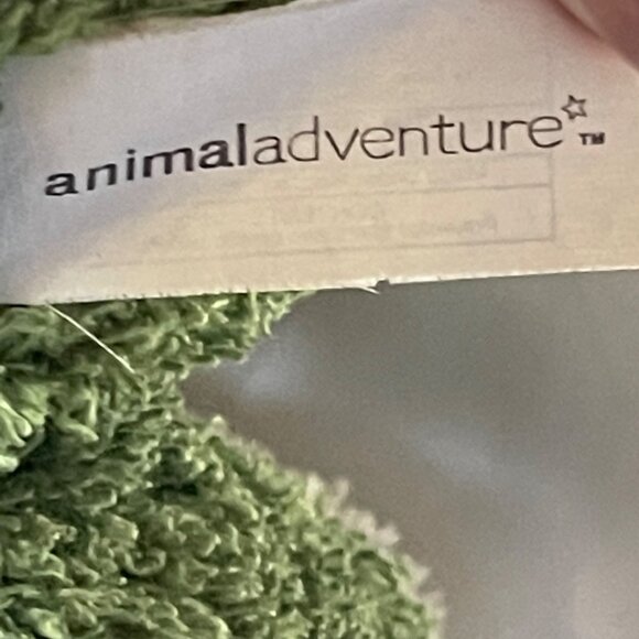 Animal Adventure Green & White Terrycloth Plush Frog Bunny Toy 12 Inches Easter - Picture 4 of 8